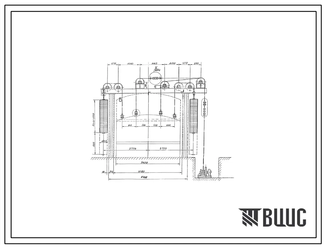 Проект 10012 Печь нагревательная камерная с размерами пода 3,48 х 3,48 с внешней механизацией