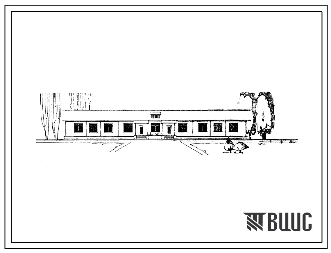 Типовой проект 2-50Б-7 Детские ясли-сад на 50  мест с дневным пребыванием.