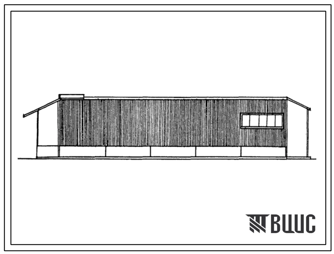 Типовой проект 709-4-6.88 Склад для хранения материально-технических ценностей вместимостью 250 т в легких металлических конструкциях.