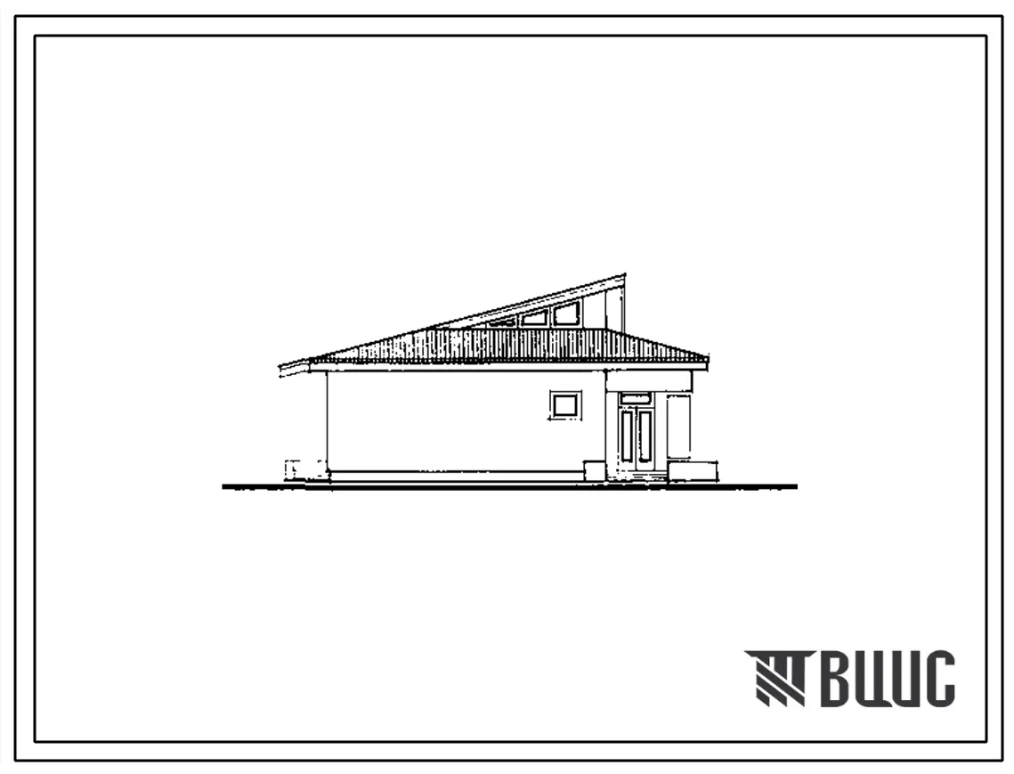 Типовой проект 284-4-120.13.91 Комплекс культурно-бытового обслуживания (тип 3) блок В. Баня на 10 мест.