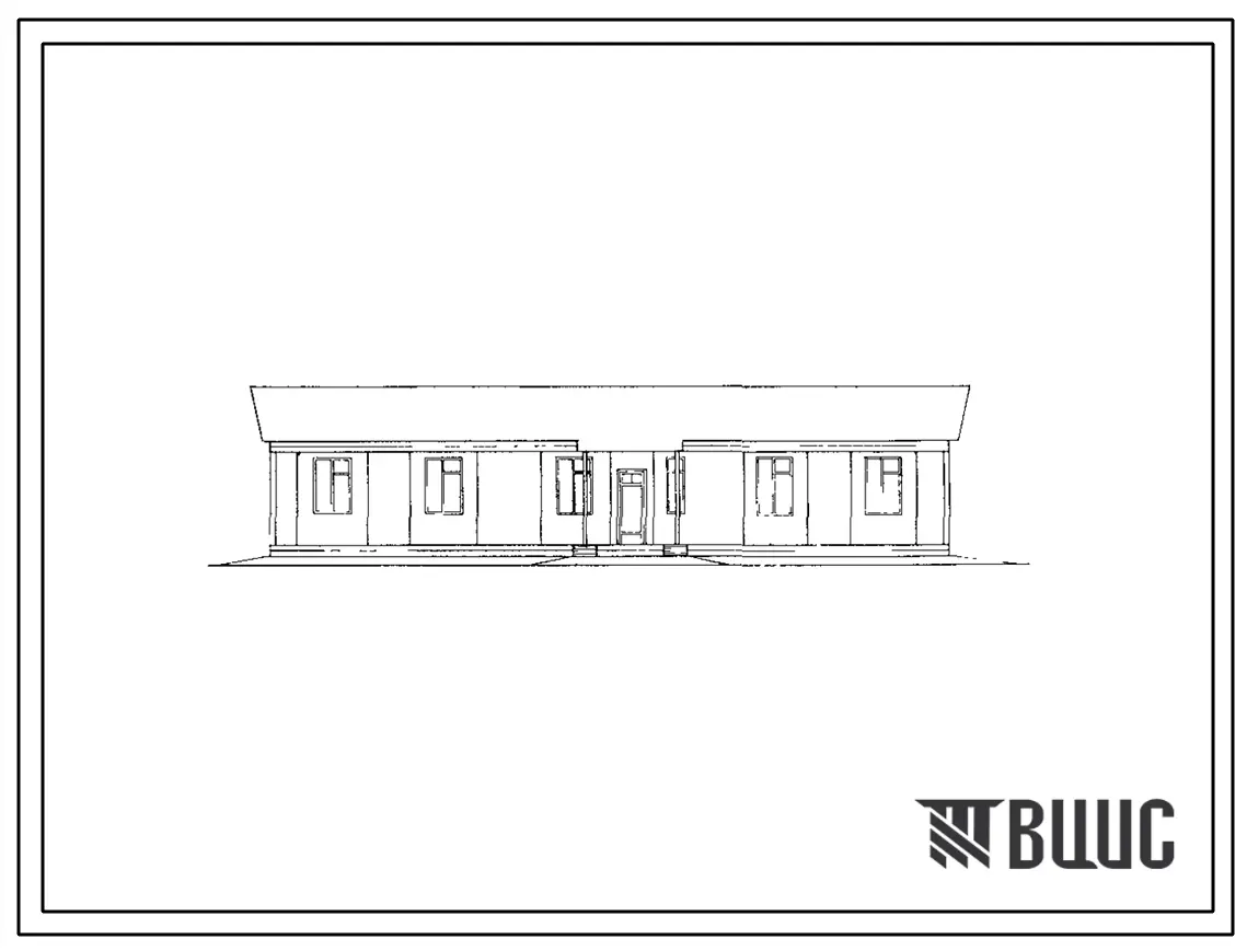 Типовой проект 420-11-5 Контора на 10 мест с медпунктом.