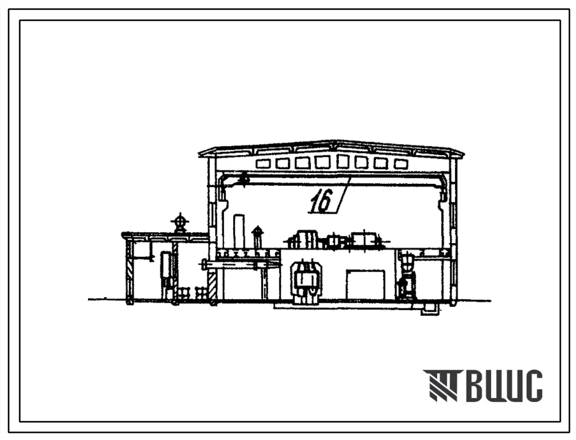 Типовой проект 904-1-34 Автоматизированная отдельно стоящая компрессорная станция 4К-350А, производительностью 1400 м?/мин воздуха.