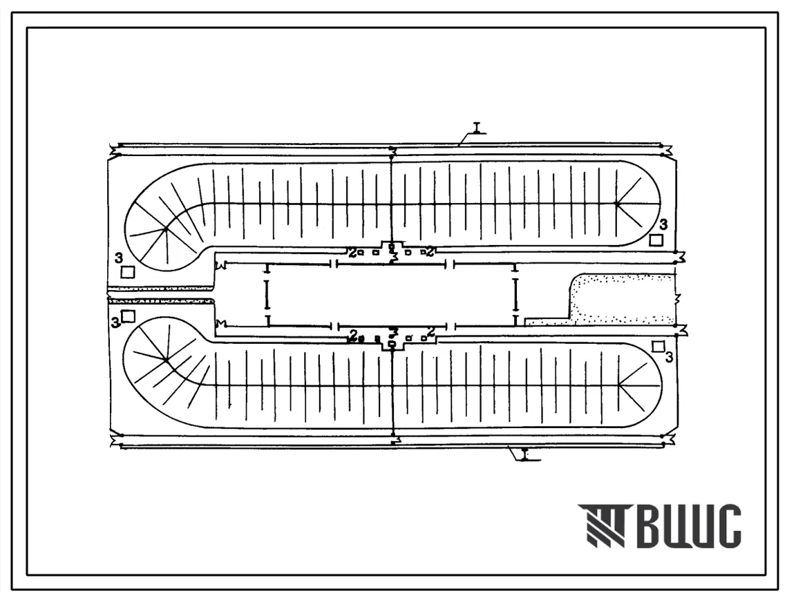 Типовой проект 801-9-1 Выгульно-кормовой двор на 400 коров и 120 нетелей молочного направления