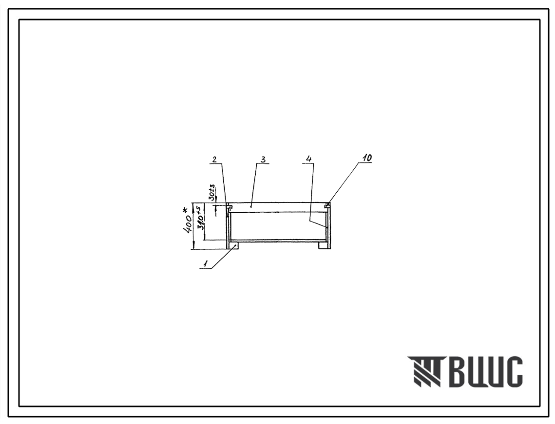 Шифр МО-7.10 Поддон стоечный МО-7.10