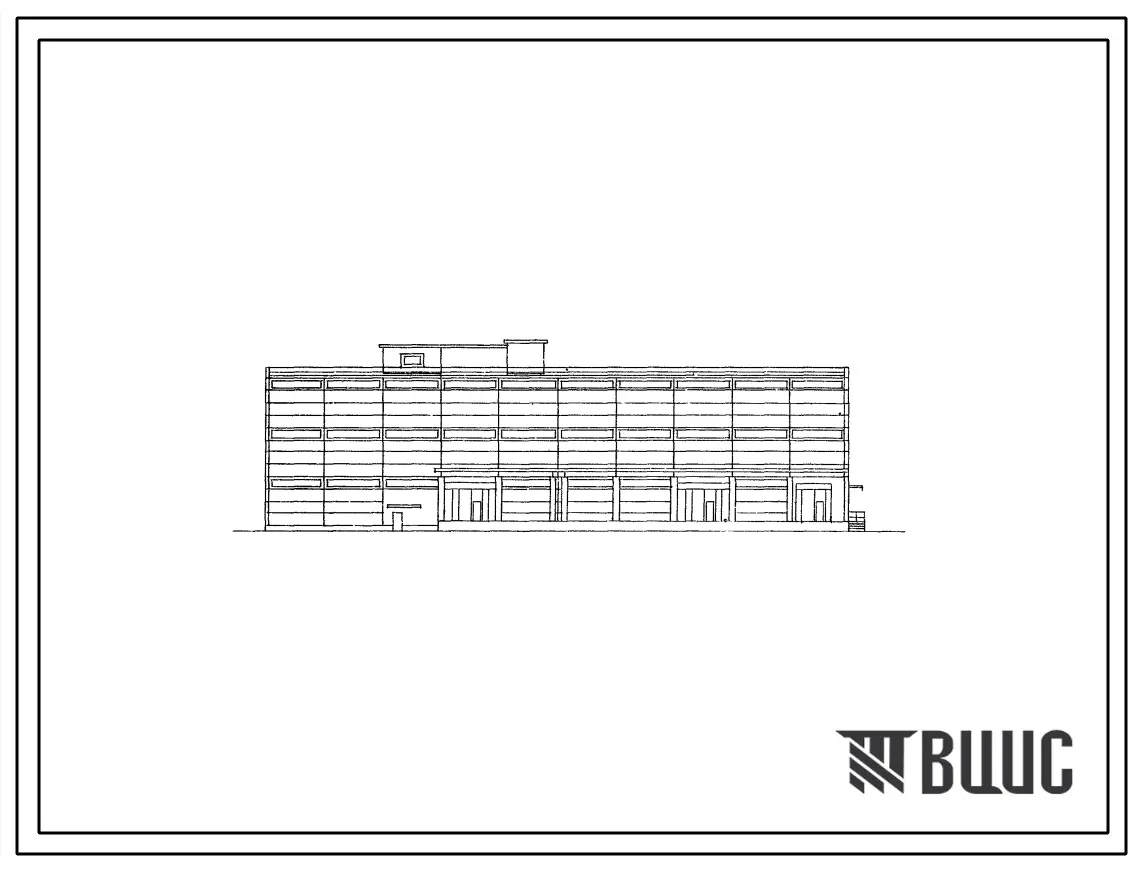 Типовой проект 701-1-14 Трехэтажный склад сборной железобетонной конструкции для тарных грузов (муки)