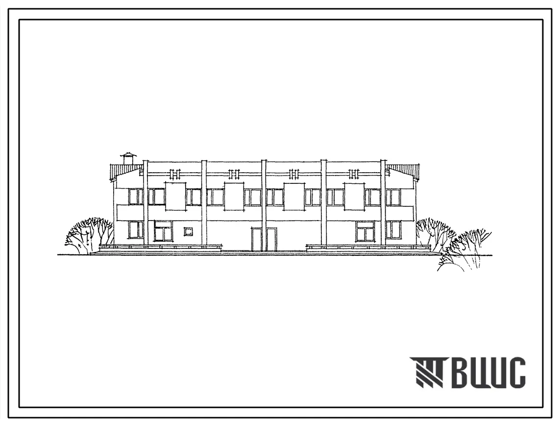 Типовой проект 264-12-291с.13.88 Клуб на 200 мест с административными помещениями. Для Грузинской ССР