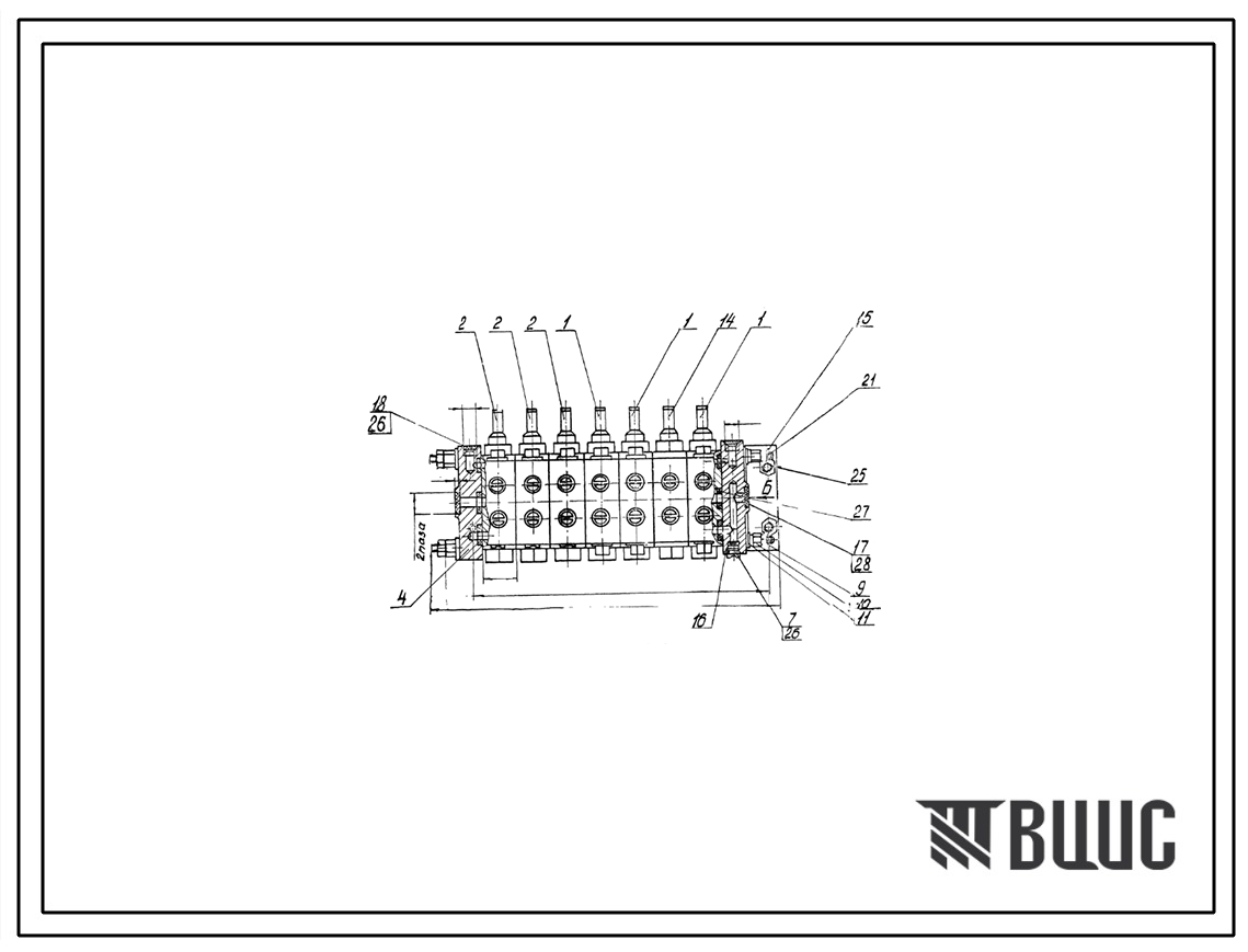 Шифр ТР.М50-23 Гидрораспределитель ТР.М50-23