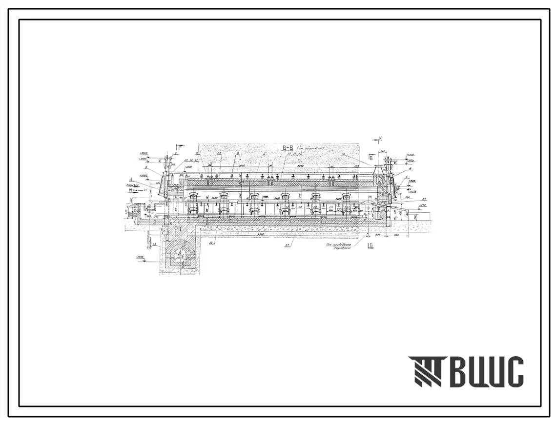 Проект 36466 Печь конвейерная для отпуска оси шахтной вагонетки размером пода 1,2х10,5 м на газе