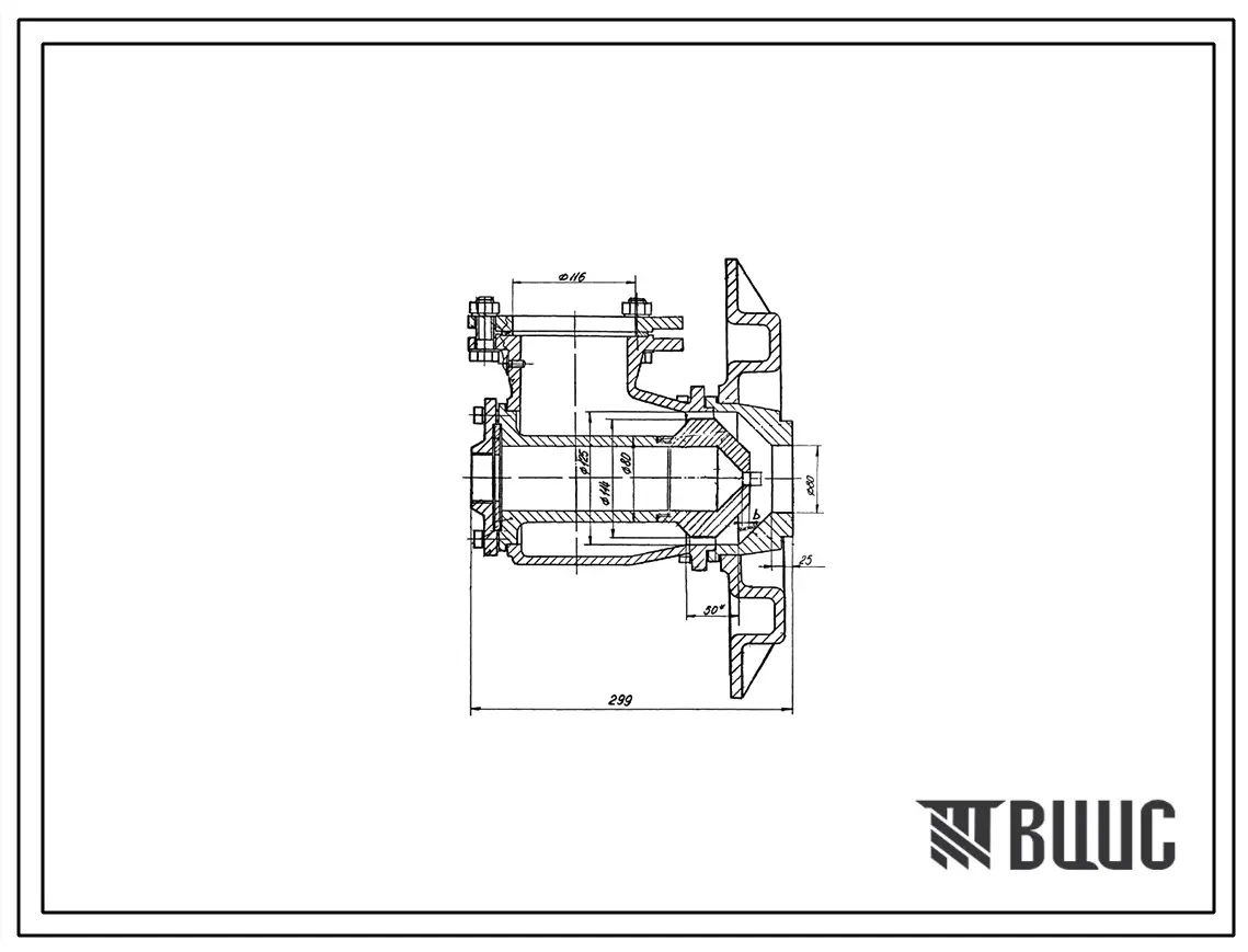 Проект Н6074 Горелка дутьевая унифицированная прямоточная для низкокалорийных газов , длиннофакельная , производительностью 0,4 Гкал/ч ГДУП-0,4-Н3