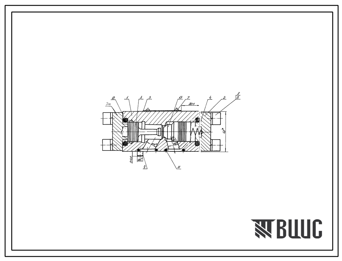 Шифр М-4КУ-12/320-00А Гидрозамок односторонний  М-4КУ-12/320-00А