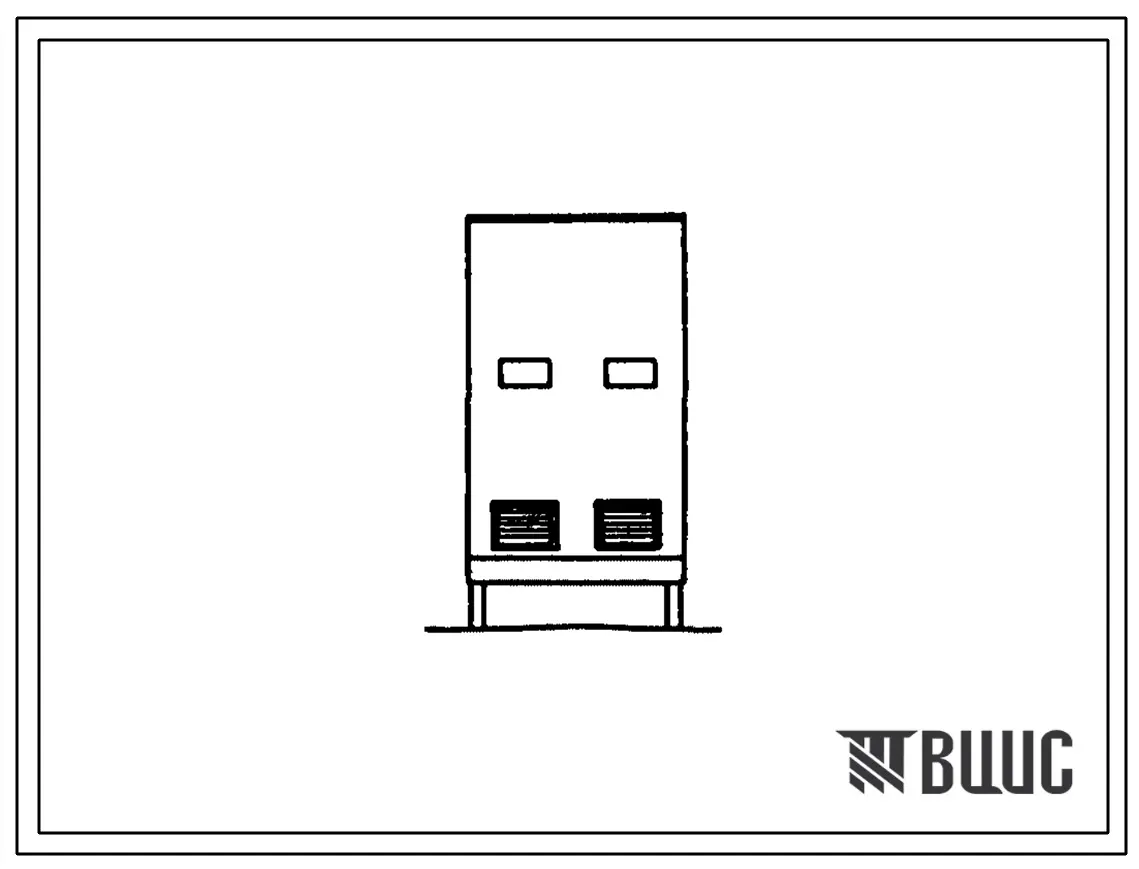Типовой проект 407-3-521м.88 Трансформаторная подстанция 10(6)/0,4 кВ с четырьмя воздушными вводами 10(6) кВ на два трансформатора мощностью до 2x400 кВ?А для электроснабжения городов и поселков в зоне вечной мерзлоты. Тип В-42-400 ВМ3