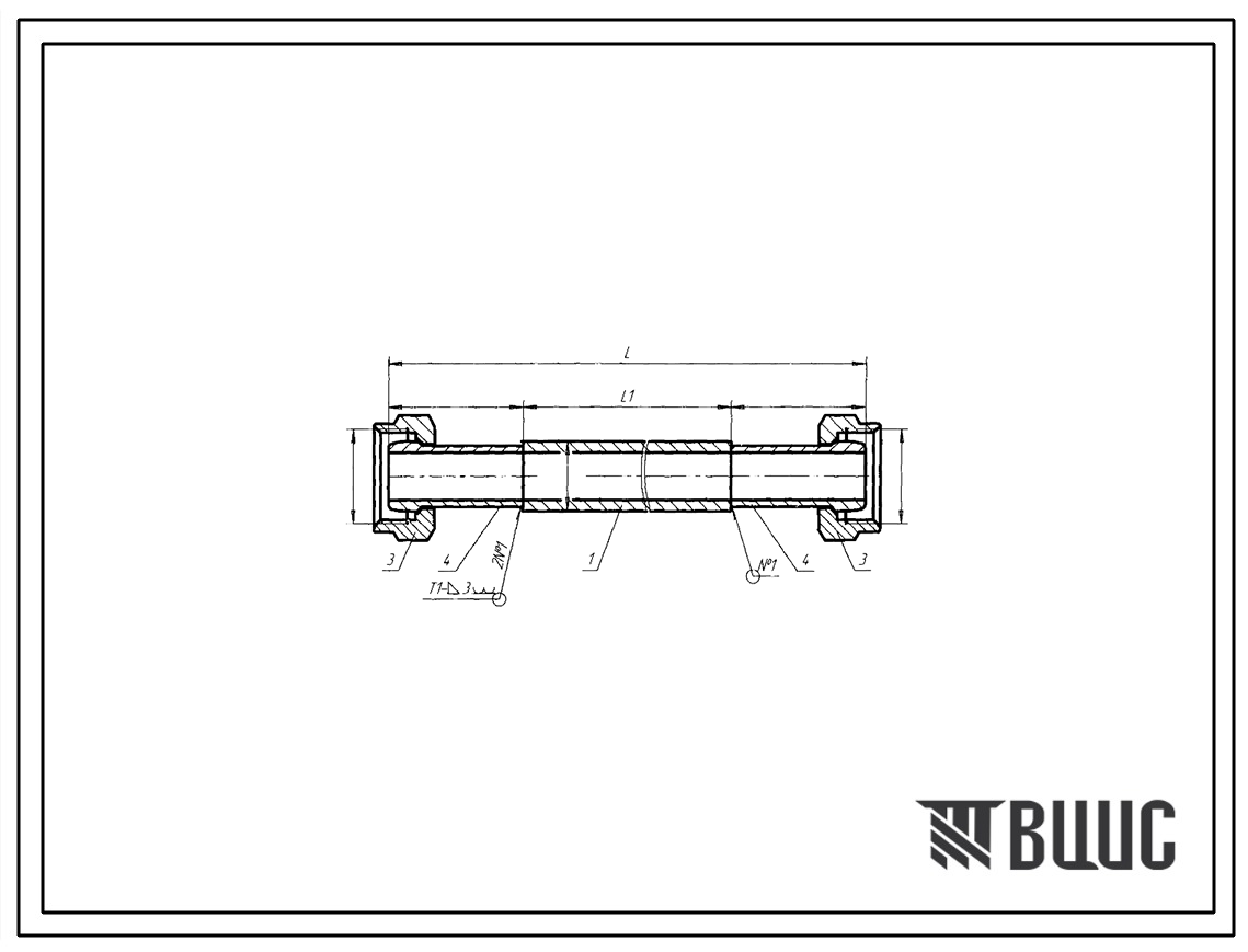 Шифр С160.КВ8.051.000К Трубопровод С160.КВ8.051.000К