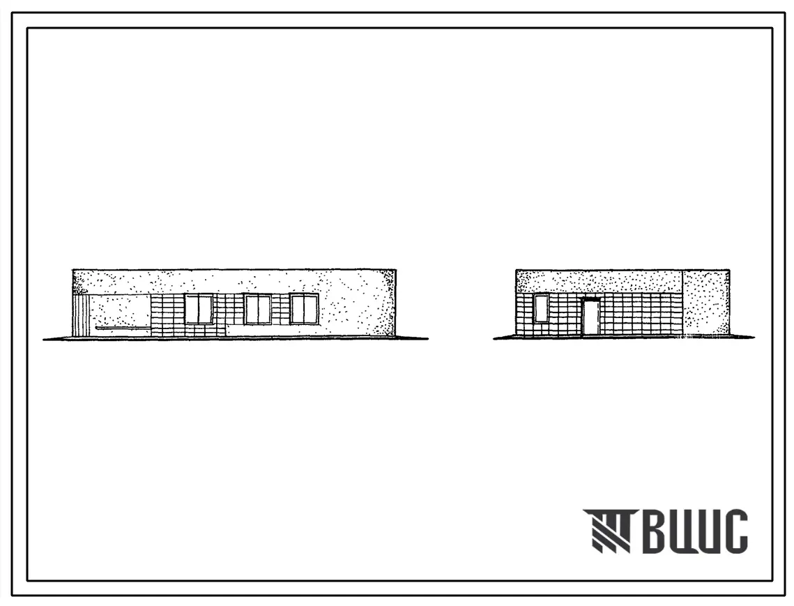 Типовой проект 507-67 Здание конечной станции на маршрутах трамвая и троллейбуса.