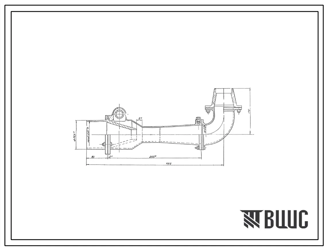 Проект 38626 Горелка инжекционная с активной воздушной струей Ф 2 1/2
