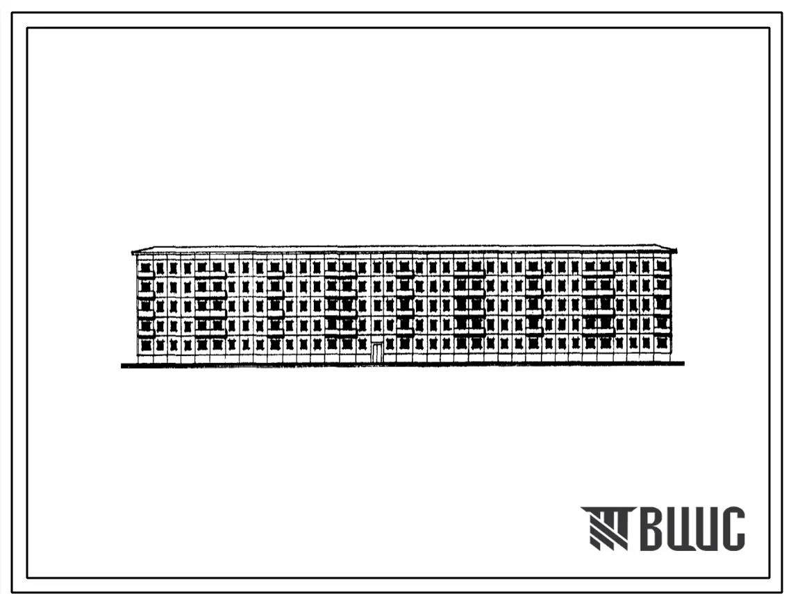 Типовой проект 1-464Д-109 Пятиэтажный крупнопанельный жилой дом на 120 квартир для кооперативного строительства (однокомнатных 41, двухкомнатных 69, трехкомнатных 10). Для строительства во II строительно-климатической зоне Сибири.
