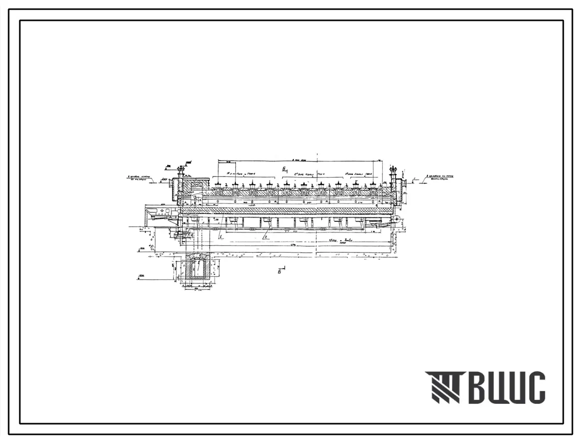 Проект 55790 Печь нагревательная с шагающими балками размерами пода 1,9х12,5 м, на газе