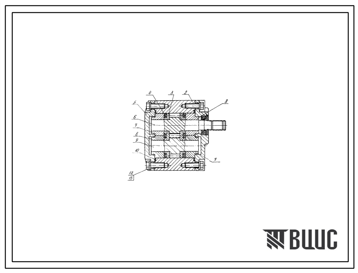 Шифр НШ6,3Г-3 Насос шестеренный  НШ6,3Г-3