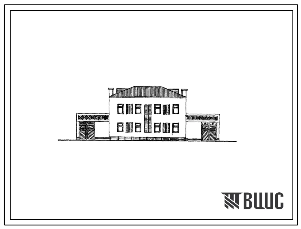 Типовой проект 144-40-64с.2 2-этажный 2-квартирный жилой дом с 4-комнатными квартирами в двух уровнях. Для строительства в 4А и 4Г климатических подрайонах (Хорезмской области) сейсмичностью 7 и 8 баллов.