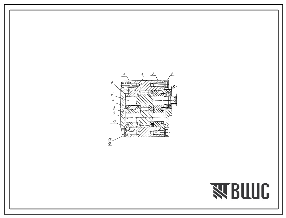 Шифр НШ6,3Г-3Ш Насос шестеренный НШ6,3Г-3Ш