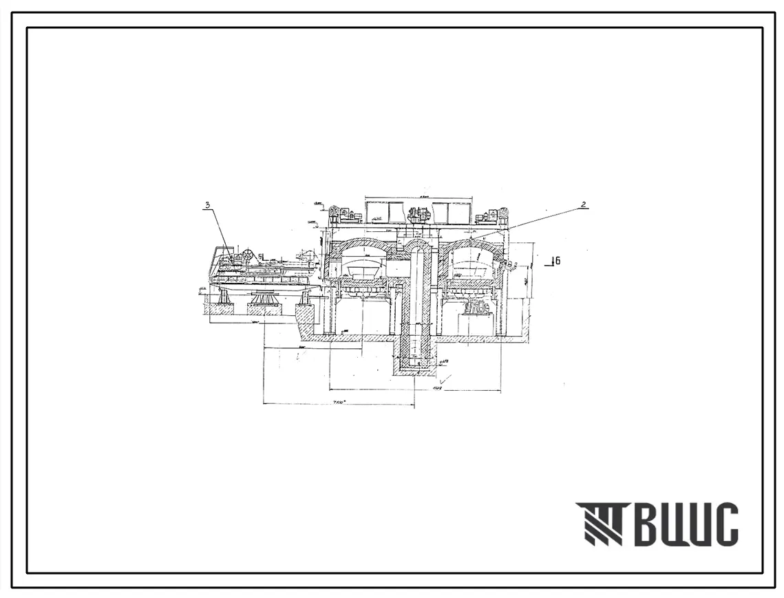 Проект 11352.01 Печь кольцевая для обжига грунта и эмали Дср=5,0 м; В=2,1 м на газе