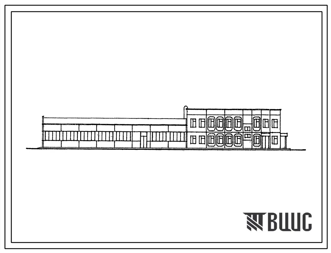 Типовой проект 704-9-21.87 Комбинированный блок вспомогательных помещений для нефтебаз