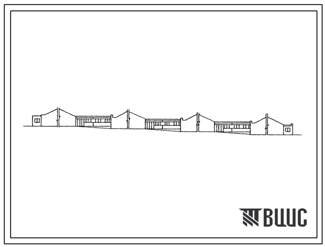 Типовой проект 801-9-8.83 Переходная галерея комплекса выращивания и откорма 10 тыс. голов скота в год с мобильной раздачей кормов