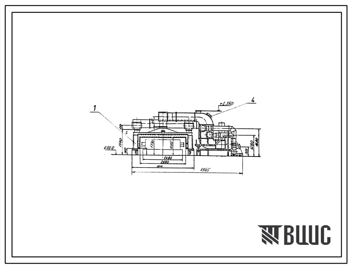 Проект РП11752.01 Сушило проходное рольганговое для полуформ 235ФМ на газе