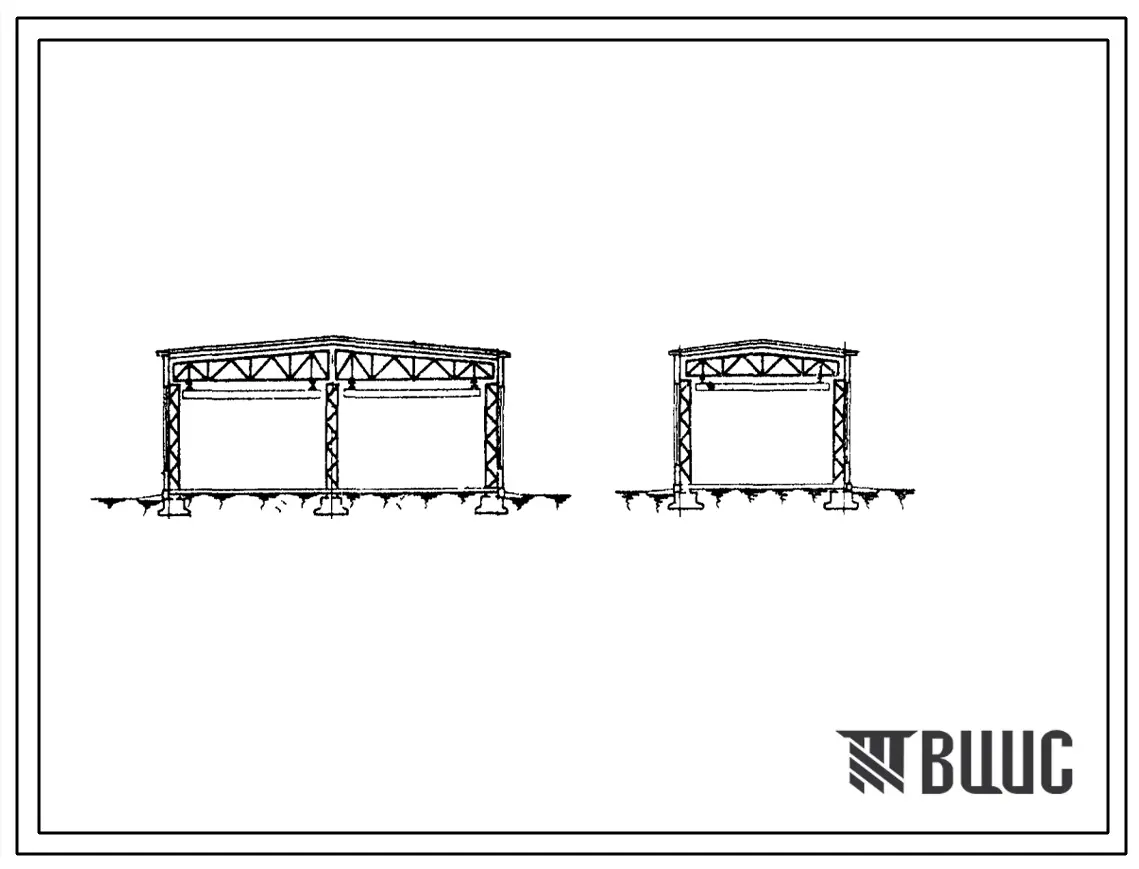 Типовой проект 402-11-49 Сборно-разборные здания для нефтепромысловых объектов (нефтенасосных, компрессорных, ремонтных цехов и т.п.)
