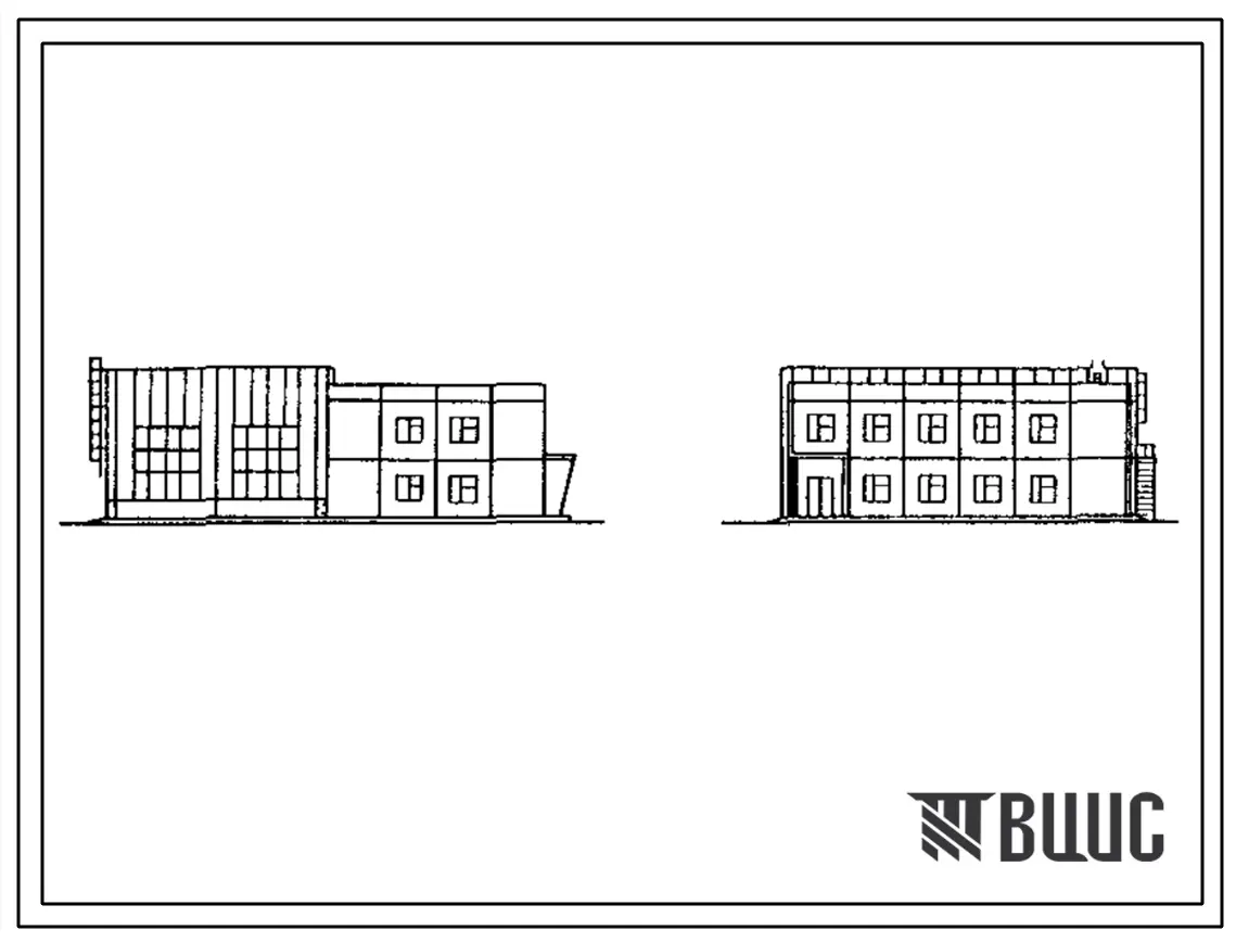 Типовой проект 416-7-314.89 Аварийно-техническая база общегородского назначения для городов с населением 100 тыс. человек. Ремонтная мастерская со служебно-бытовыми помещениями общей площадью 628 тыс. м2