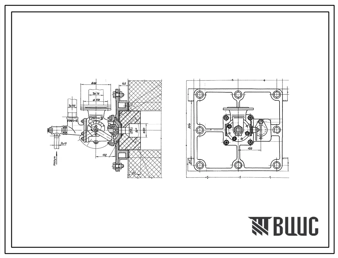 Проект Н5071 Установка горелки газомазутной ГМП-2Б