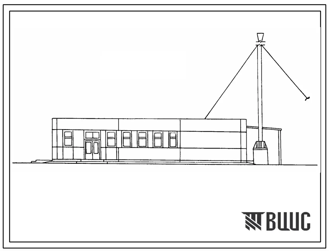 Типовой проект 416-1-233.89 Здание административно-бытового и вспомогательного назначения на 30 чел. (для зернообрабатывающих предприятий). Размеры здания - 12,0x18,0 м. Расчетная температура: -20, -30, -40°С. Стены - панельные легкобетонные