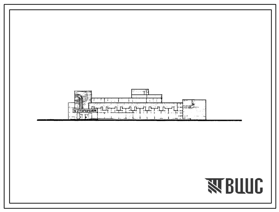 Типовой проект 272-13-50 Универсам торговой площадью 2100 м2 с двухъярусной планировочной и технологической структурой при едином расчетном узле.