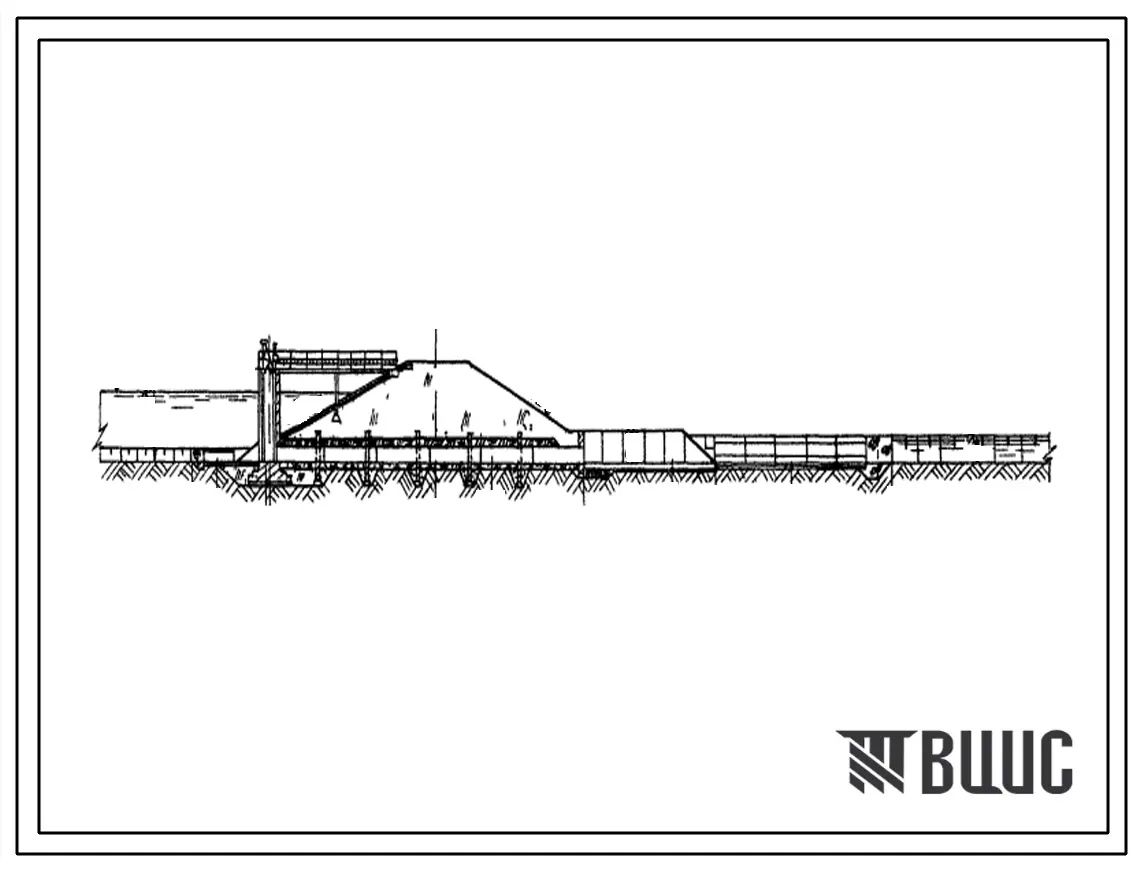 Типовой проект 413-1-19 Донный водовыпуск на напор 5,0 м и расход 6,36 м3/с