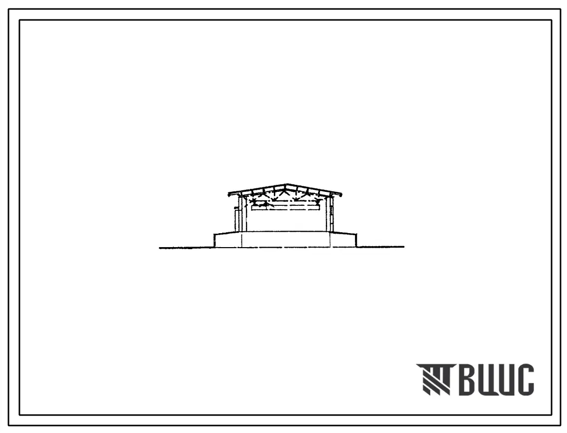 Типовой проект 420-06-27 Инвентарные временные здания и сооружения контейнерного и передвижного типа, размещаемые в УТС серии 420-03. Материальный склад с рампой (неотапливаемый) площадью 504 м?.