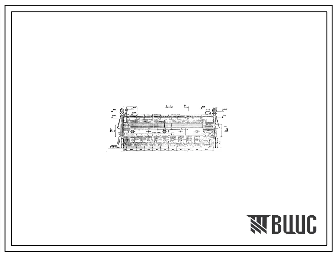 Проект 36673 Печь отпускная толкательная двухрядная размеры пода 2,55х8,8 м га газе и мазуте