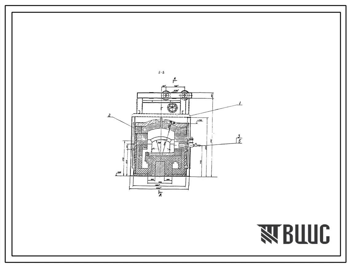 Проект 11789.02 Печь нагревательная камерная размерами пода 1,04х1,16м на газе