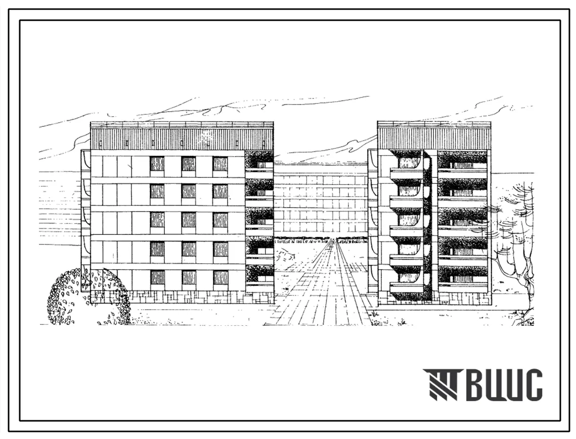 Типовой проект 87-0103 Унифицированная пятиэтажная торцевая левая блок-секция на 15 квартир (однокомнатных 1Б-5, двухкомнатных 2Б-5, трехкомнатных 3А-5). Для строительства на неравномерно сжимаемых грунтах, на просадочных и над горными выработками во 2В,