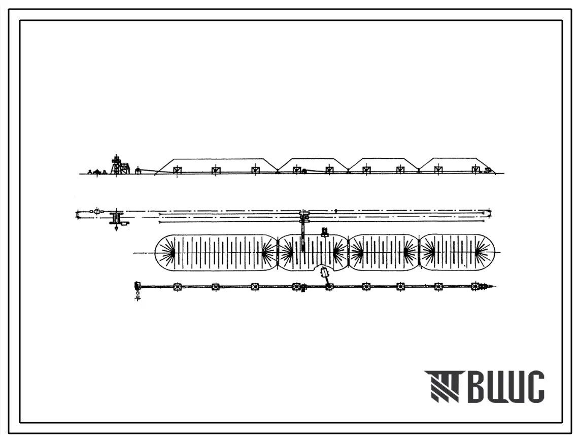 Типовой проект 4-09-932 Автоматизированный склад заполнителей с портальным разгрузчиком С-492 в инвентарном исполнении емкостью 7000, 10000, 25000 м3.