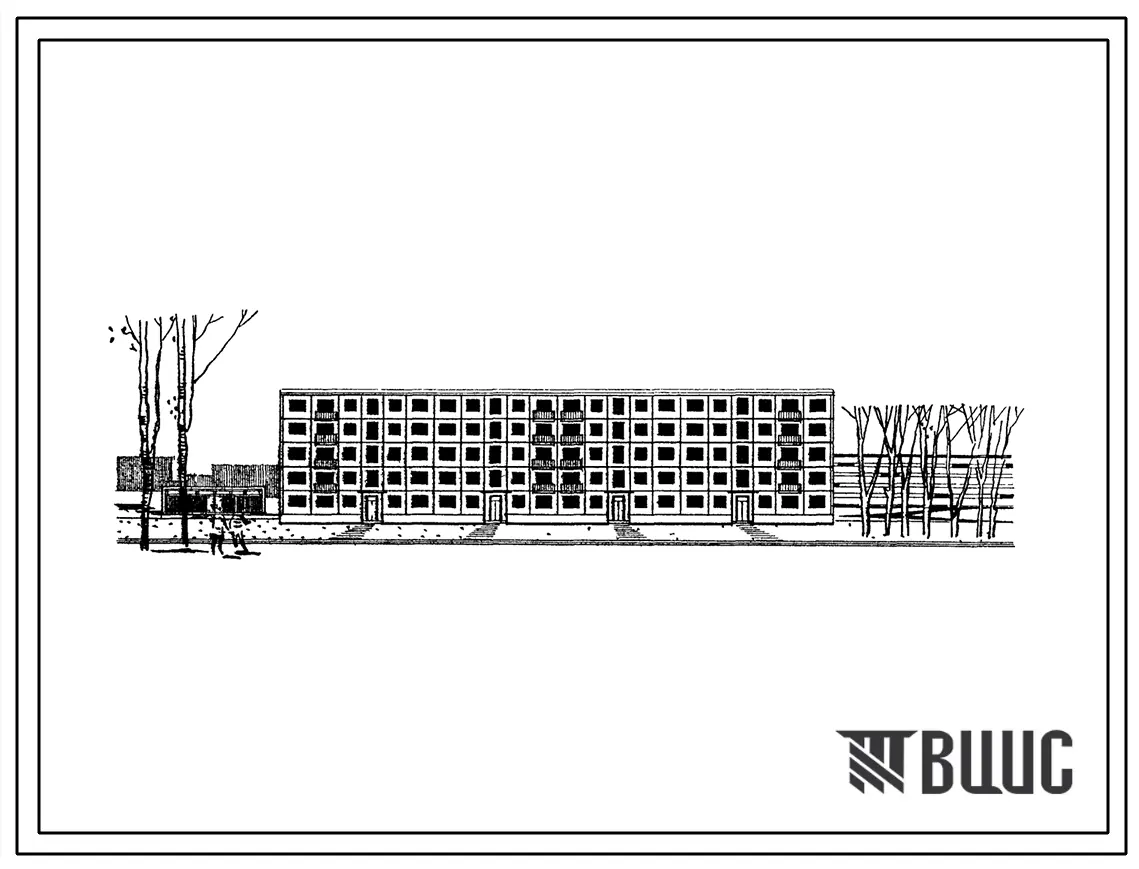 Типовой проект 1-466А-2 Пятиэтажный четырехсекционный крупнопанельный жилой дом на 65 квартир (однокомнатных 10, двухкомнатных малых 10, двухкомнатных 20, трехкомнатных малых 10, трехкомнатных 10, четырехкомнатных малых 5).
