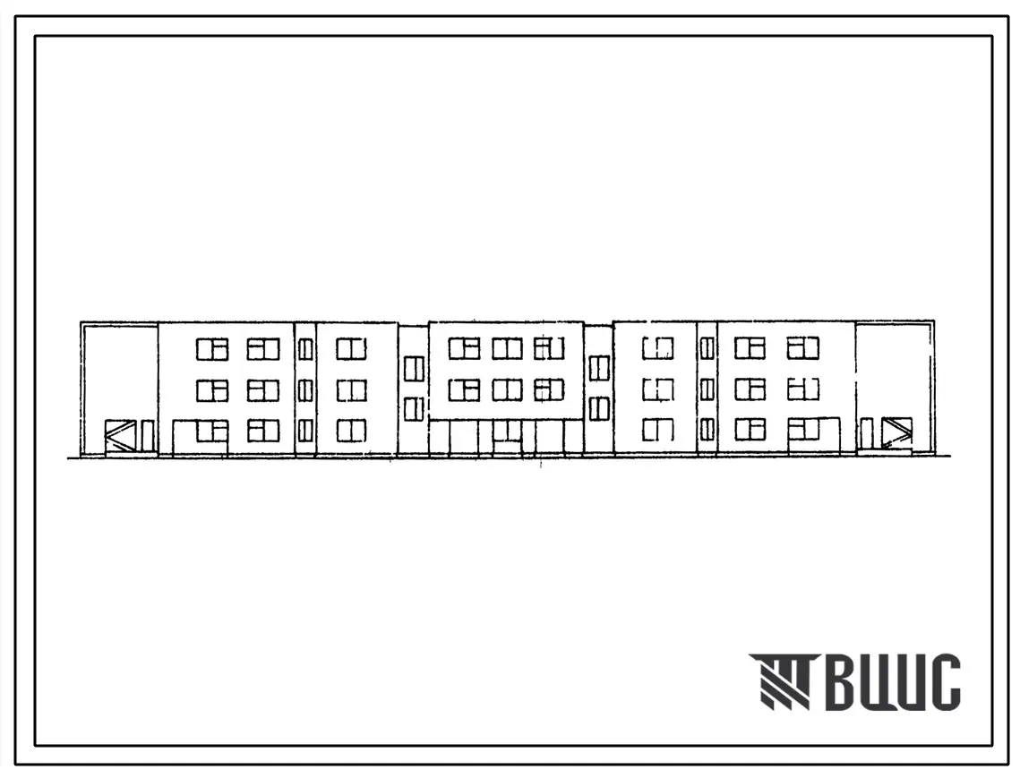 Типовой проект 214-1-449.88 Детские ясли-сад на 330мест. Здание двух-, трехэтажное. Стены из кирпича.