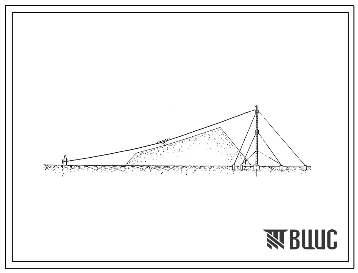 Типовой проект 4-01-80 Отвальная маятниковая канатная дорога производительностью 100 и 130 т/час.