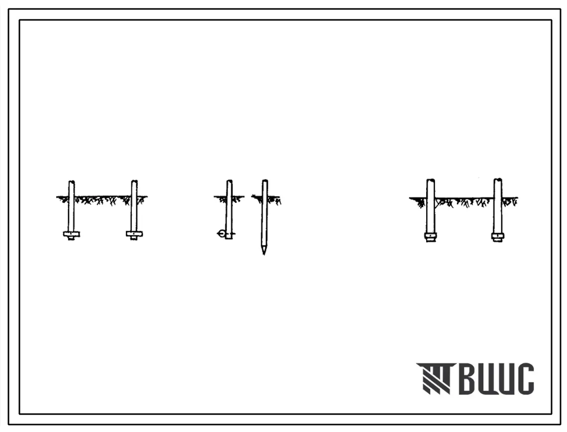 Серия 3.407-47 Унифицированные деревянные промежуточные опоры ВЛ 35-220 кв (вариант с траверсами из полубревен и брусков). Материалы для проектирования.