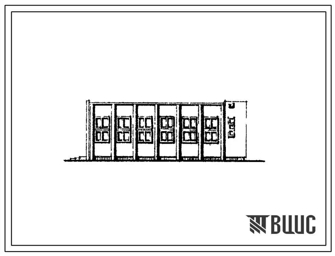 Типовой проект 224-9-67 Блок спортивного зала 9х18 м с военным кабинетом (со стенами из кирпича). Для пристроек к существующим зданиям сельских школ, построенных по проектам прошлых лет. Для строительства в IВ климатическом подрайоне