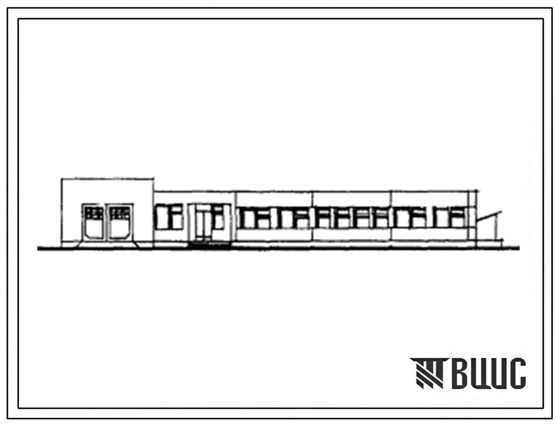 Типовой проект 807-11-7с.83 Административное здание с санпропускником на 15 человек для животноводческих комплексов и ферм. Для строительства  в подрайоне сейсмичностью 7, 8 и 9 баллов