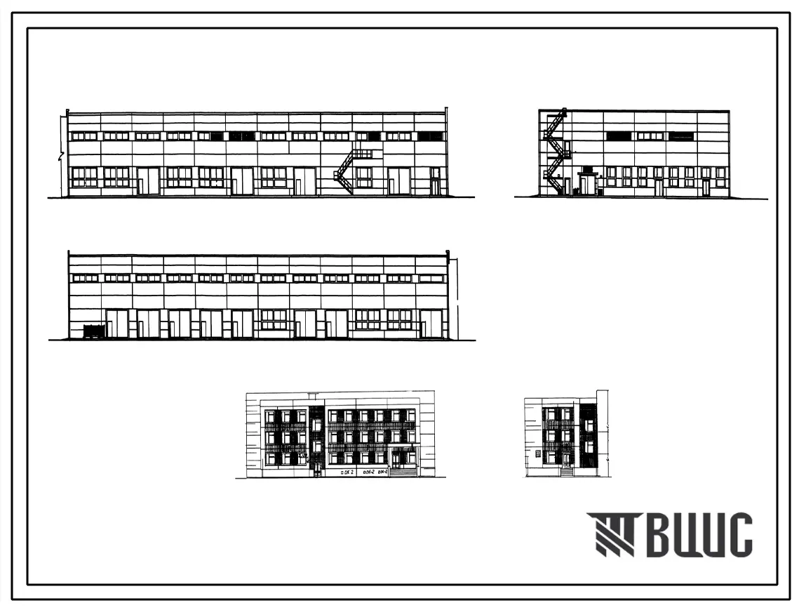 Типовой проект 409-14-59.87 Главный корпус базы технического обслуживания и ремонта 100 строительных машин на 60 автомобилей