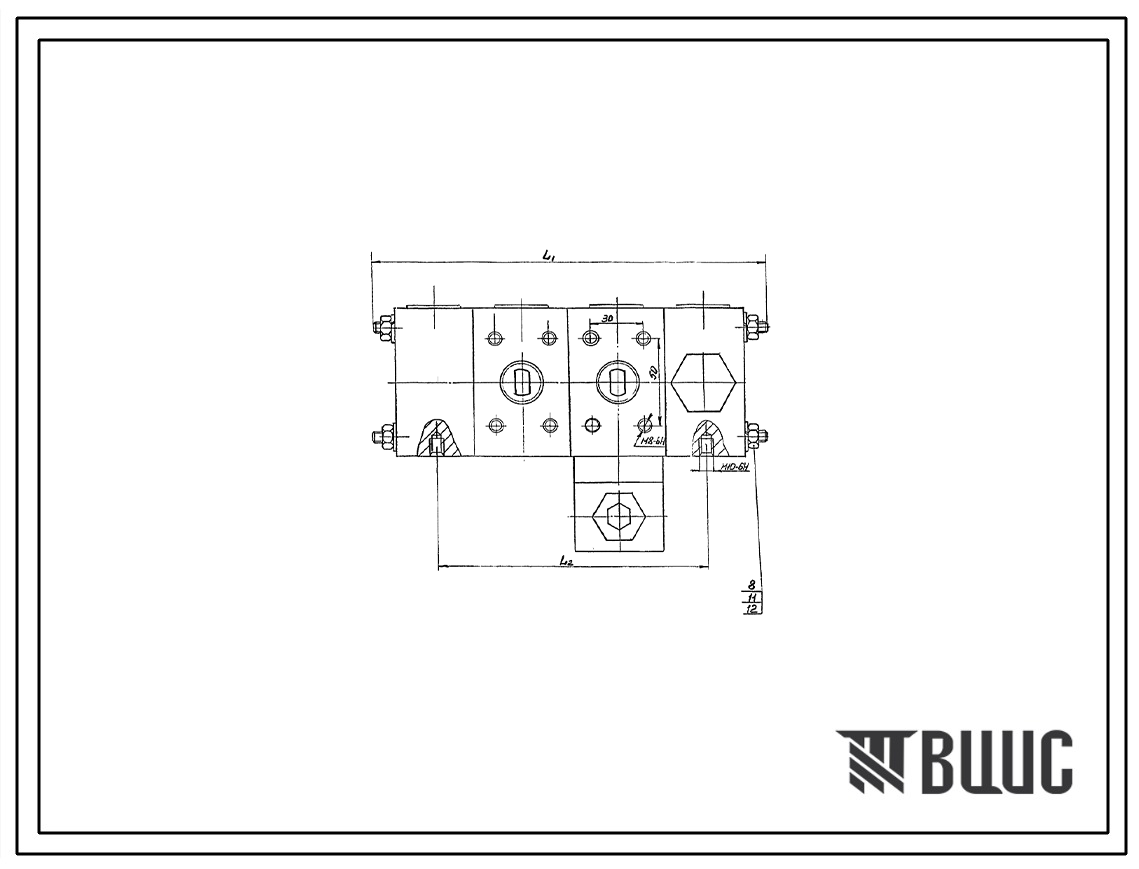 Шифр ГРП-16.00.000 Гидрораспределитель секционный с механическим пропорциональным управлением  ГРП-16.00.000