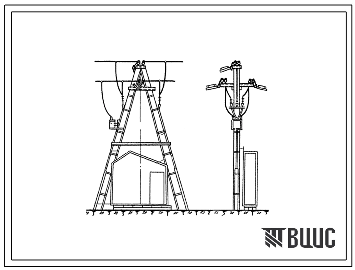 Типовой проект 407-4-13 Секционирующий пункт для ЛЭП 10 кв с двусторонним питанием для электрификации сельского хозяйства.