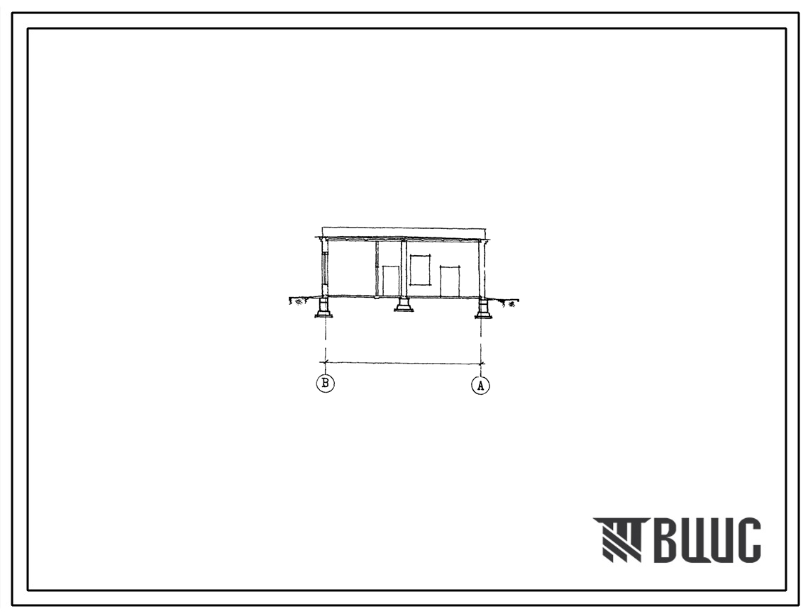 Типовой проект 901-2-64 Водопроводная насосная станция второго подъема размером 12 на 36 метров