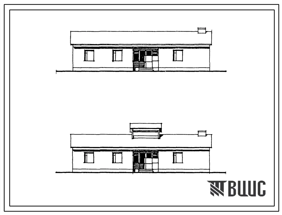 Типовой проект 189-000-740.13.88 Одноэтажный дом с шестикомнатной квартирой. Для Туркменской ССР (южных районов)
