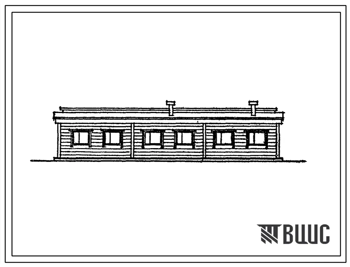 Типовой проект 416-4-115.86 Бытовой корпус на 77 человек полевой производственной базы для участка добычи фрезерного торфа с годовой программой до 150 тыс. т